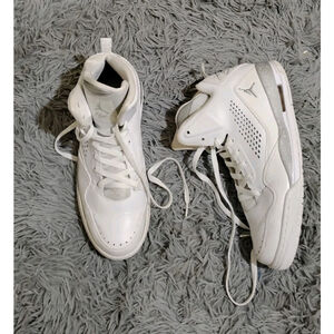 Nike Air Jordan(2013) Flight SC-3 Men Size 11.5 White Silver Sneakers 629877-100